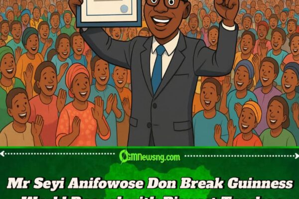 Mr Seyi Anifowose Don Break Guinness World Record with Biggest Teacher Gathering for Lagos