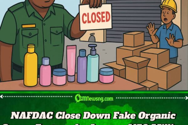 NAFDAC Don Shut Down ₦50 Million Fake Cosmetics Factory for Lagos