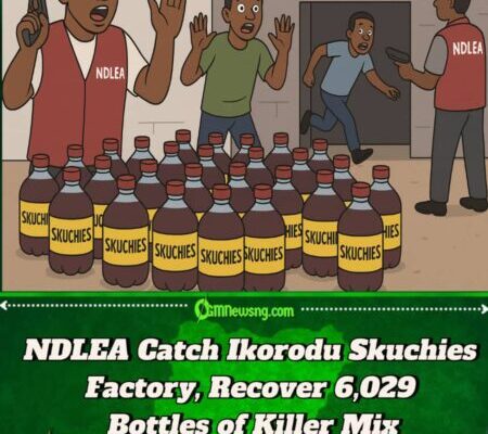 NDLEA Bust Skuchies Factory for Ikorodu, Seize 6,029 Bottles of Dangerous Drink