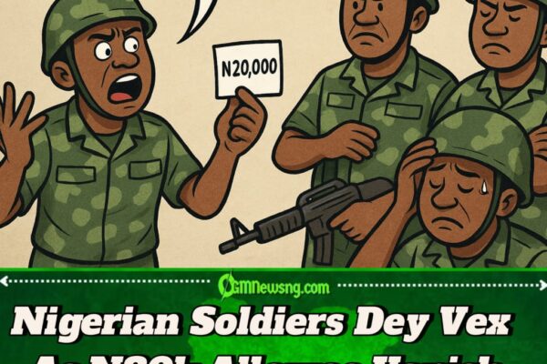 Nigerian Soldiers Dey Para: Say Dem Dey Chop N20k From N100k Allowee