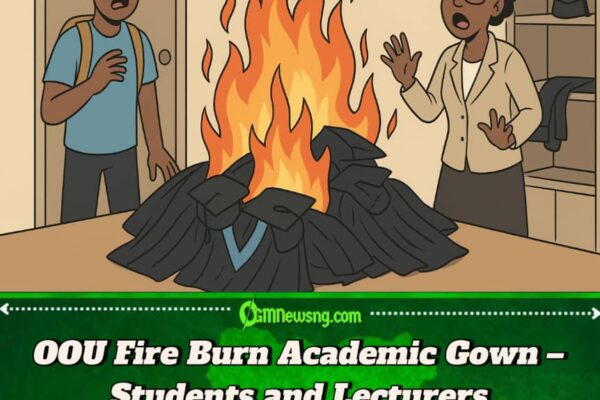 OOU Fire Burn Plenty Academic Gown – Students Dey Panic as Wahala Scatter Campus