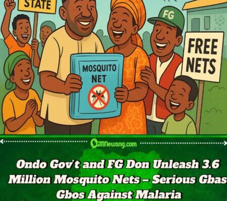 Ondo State Governor and FG Don Plan Share 3.6 Million Mosquito Nets – Big War Against Malaria Don Start
