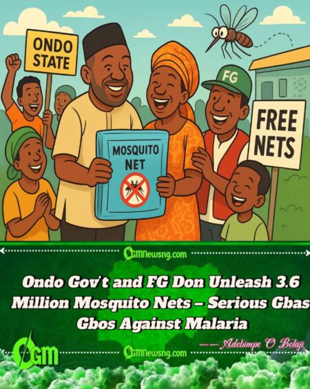 Ondo State Governor and FG Don Plan Share 3.6 Million Mosquito Nets – Big War Against Malaria Don Start