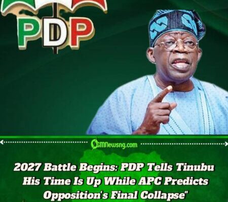 PDP Challenges Tinubu to Begin Handover Preparations as 2027 Election Battle Lines Are Drawn