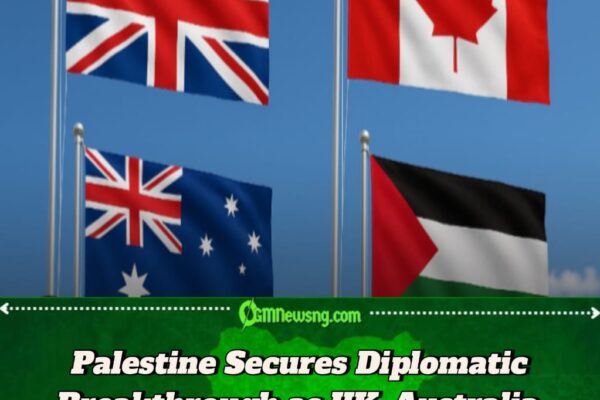 Palestine Gains Historic Recognition as UK, Australia, and Canada Endorse Statehood