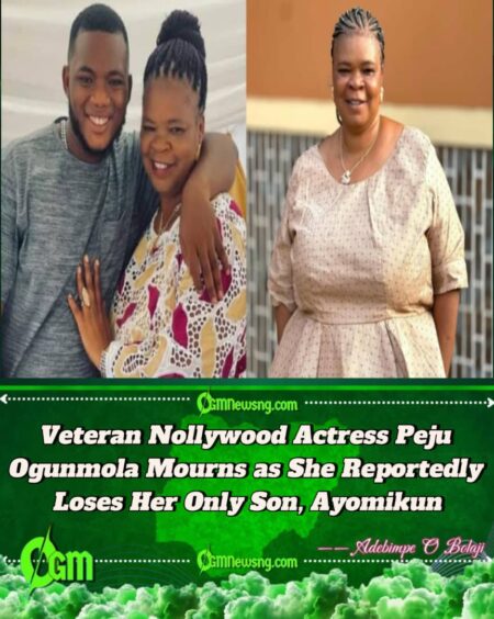 Peju Ogunmola Reportedly Loses Her Only Son, Ayomikun