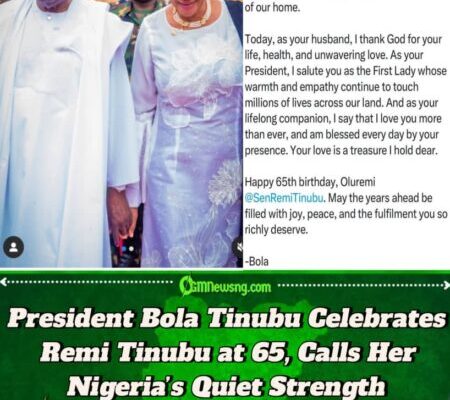 President Tinubu at 65th Birthday Tribute: Nigeria Owes First Lady Remi More Than Many Will Ever Know