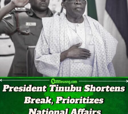 President Tinubu Ends Vacation Early, Returns to Abuja for Official Duties