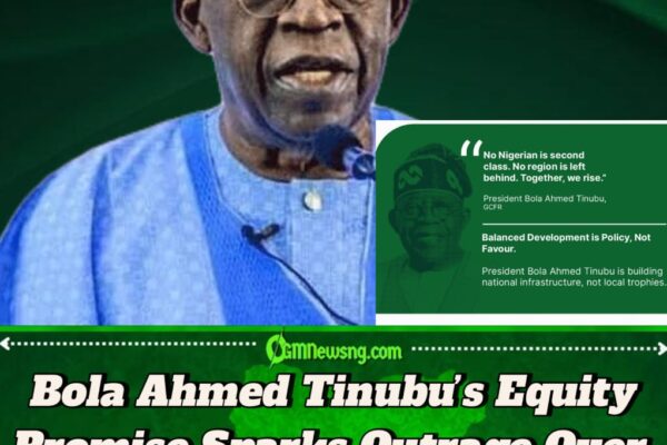 President Bola Ahmed Tinubu Declares ‘No Nigerian is Second Class’ as Critics Accuse Him of Favoritism