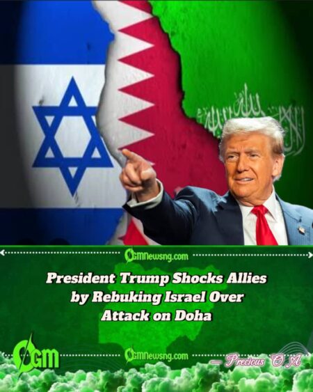 President Trump Breaks Silence, Condemns Israel for “Unacceptable” Strike on Qatar