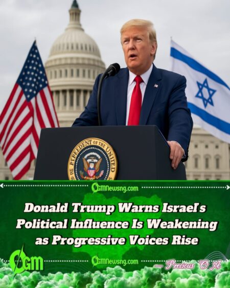 Donald Trump Claims Israel’s Grip on U.S. Congress Is Fading, Sparks Outrage on Capitol Hill