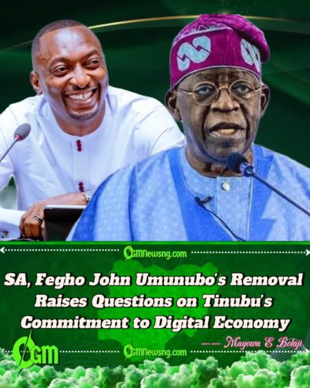Fegho John Umunubo, SA to the President Sacked: Tinubu’s Shock Move Sparks Power Struggle in Aso Rock