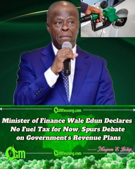 Minister of Finance Wale Edun Assures Nigerians: No Immediate Plan to Introduce 5% Fuel Tax