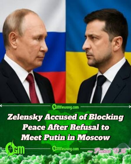 Zelensky Sparks Tensions by Rejecting Putin’s Moscow Peace Offer, Demands Neutral Ground