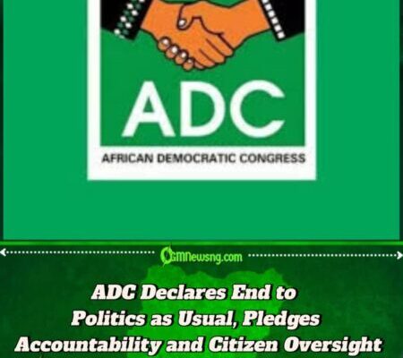 ADC Vows to Redesign Governance: No Godfathers, No Budget Padding, No Patronage Politics