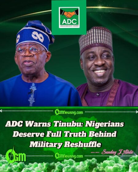 ADC Calls for Clarity on Military Shake-Up