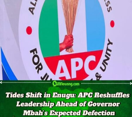 Tides Shift in Enugu: APC Reshuffles Leadership Ahead of Governor Mbah’s Expected Defection
