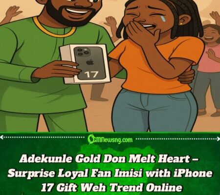 Adekunle Gold Surprise Fan Imisi with Brand New iPhone 17 After Meeting Her for the First Time
