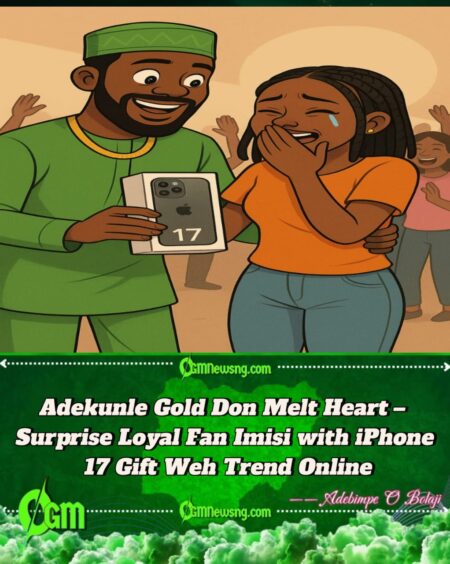 Adekunle Gold Surprise Fan Imisi with Brand New iPhone 17 After Meeting Her for the First Time