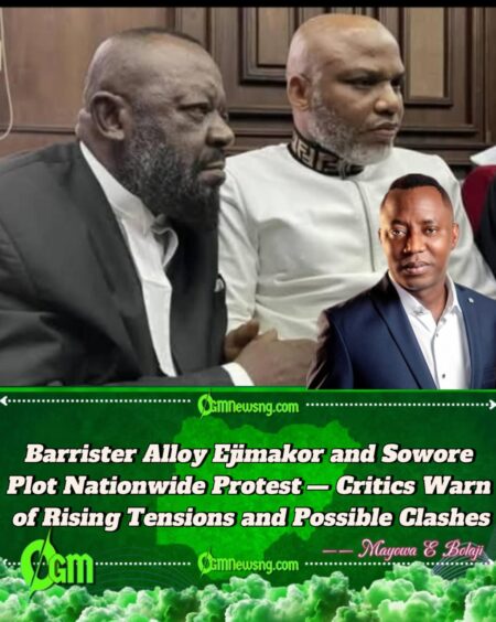 Barrister Alloy Ejimakor Faces Criticism Amid Plans for October 20 Protest Over Nnamdi Kanu’s Detention