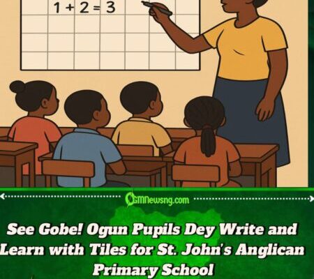 St. John’s Anglican Primary School Pupils Dey Use White Tiles as Blackboard – Ogun Community Cry for Help
