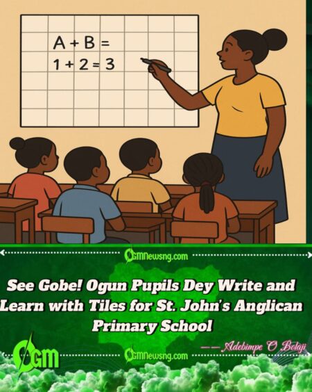 St. John’s Anglican Primary School Pupils Dey Use White Tiles as Blackboard – Ogun Community Cry for Help