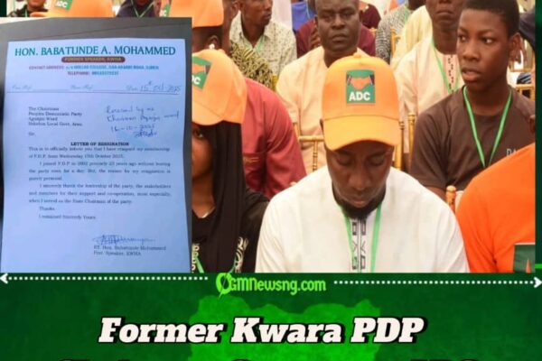 Former Kwara PDP Chairman, Babatunde Mohammed, Defects to ADC After 23 Years of Party Loyalty