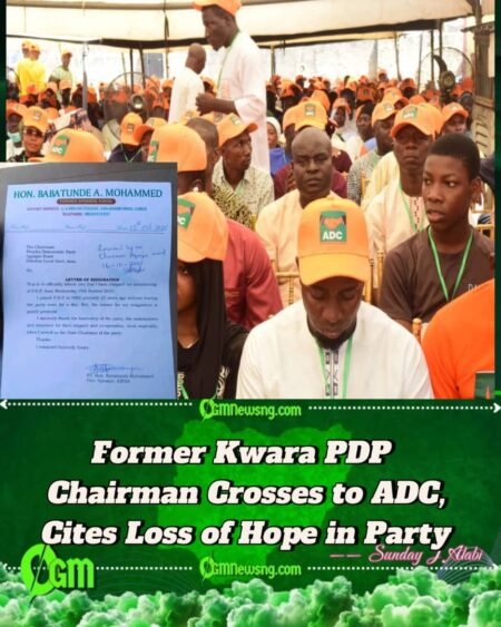 Former Kwara PDP Chairman, Babatunde Mohammed, Defects to ADC After 23 Years of Party Loyalty