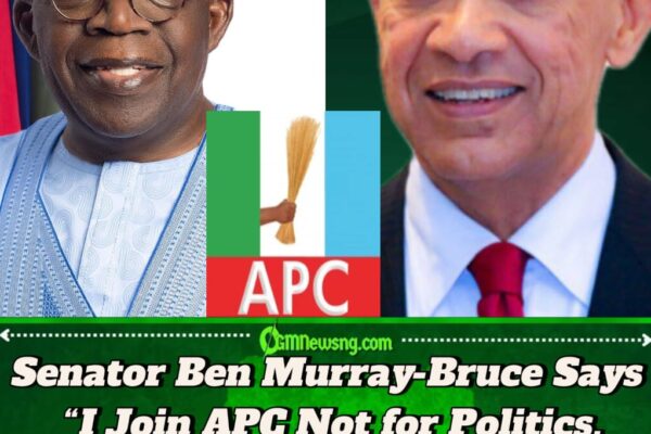 Senator Ben Murray-Bruce Defects to APC, Declares Tinubu as Nigeria’s Most Courageous Reformer