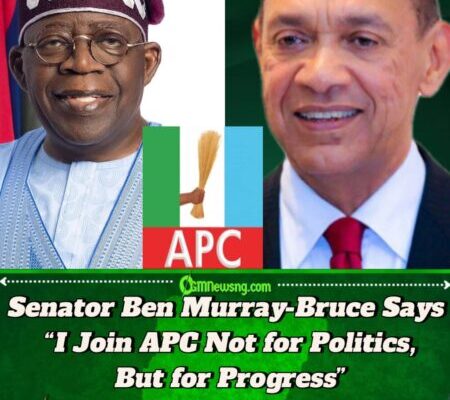 Senator Ben Murray-Bruce Defects to APC, Declares Tinubu as Nigeria’s Most Courageous Reformer