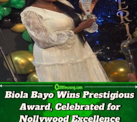 Actress Biola Bayo Receives Recognition for Outstanding Contribution to Film Industry