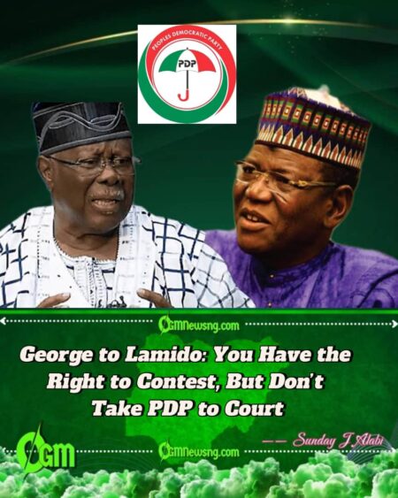 Bode George Backs Sule Lamido’s Right to Contest PDP Chairmanship, Urges Internal Resolution of Disputes