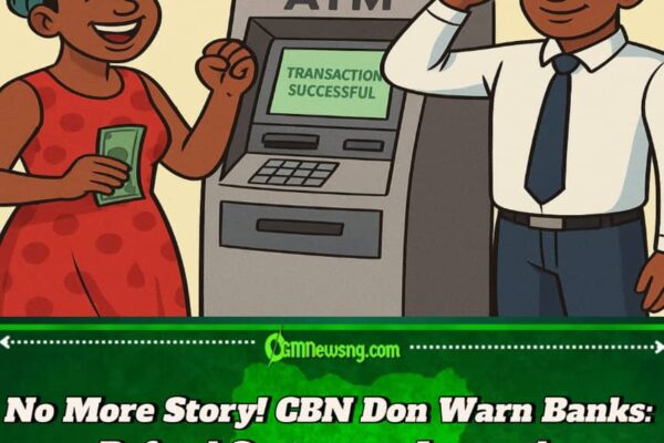 CBN Don Vex: Banks Must Refund Money Sharp-Sharp After Failed ATM Transaction