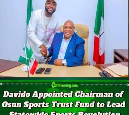 Davido Takes Charge of Osun Sports Trust Fund, Promises to Transform State’s Sporting Future