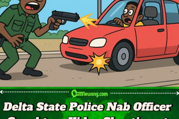 Delta Police Nab Trigger-Happy Officer Wey Fire Bullet for Civilian Motor in Asaba – Gbas Gbos Don Start Again!