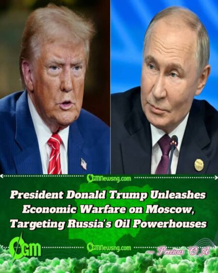 President Donald Trump Strikes at Putin’s Purse: Sanctions Rosneft and Lukoil in Bold Move Against Russia