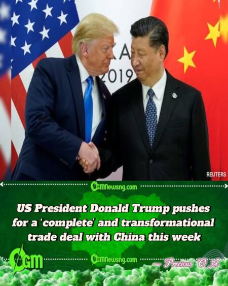 US President Donald Trump aims to secure stronger protections for American industries in talks with China