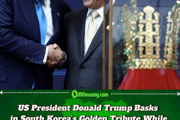 US President Donald Trump’s Golden Crowning in Seoul Sparks Fierce Debate Over America’s Global Image