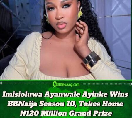 Imisioluwa Ayanwale Ayinke Wins BBNaija Season 10 Grand Prize Worth ₦120 Million