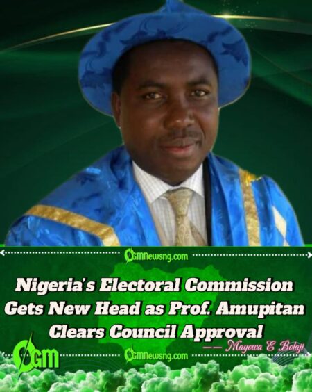 Prof. Joash Ojo Amupitan (SAN) Approved by National Council of State as New INEC Chairman