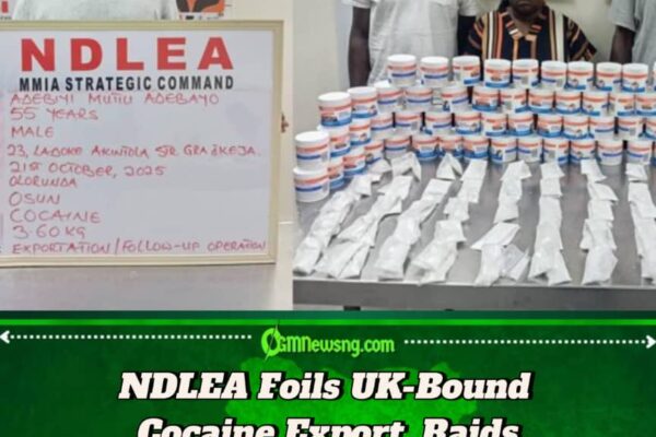 NDLEA Foils Multi-State Drug Network, Uncovers UK-Bound Cocaine Hidden in Cream Containers