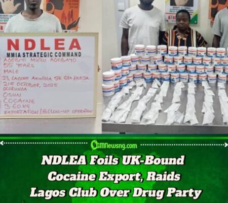 NDLEA Foils Multi-State Drug Network, Uncovers UK-Bound Cocaine Hidden in Cream Containers
