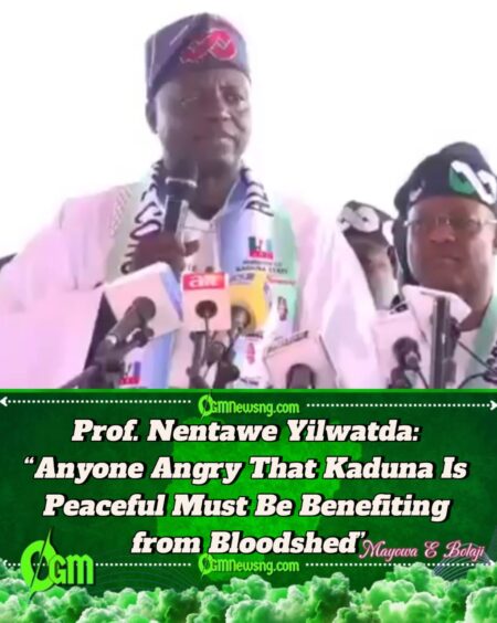 Prof. Nentawe Yilwatda: “Kaduna Was Burning Before Uba Sani — Now Peace Has Returned”