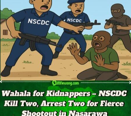 Two Kidnappers Don Waka as NSCDC Engage Dem for Hot Gun Battle in Nasarawa