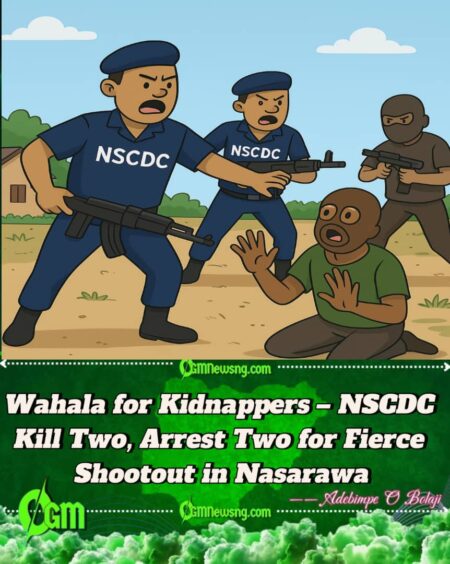 Two Kidnappers Don Waka as NSCDC Engage Dem for Hot Gun Battle in Nasarawa