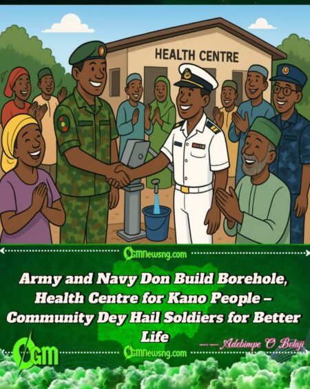 Nigerian Army Show Love — Build Borehole for Kano People Wey Don Suffer Water Wahala