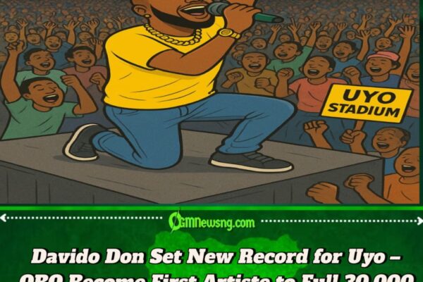 Davido Don Break Record — First Artiste We Fill 30,000 Capacity Uyo Stadium with Mad Vibes and Energy