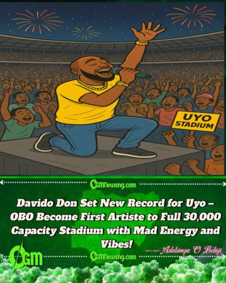 Davido Don Break Record — First Artiste We Fill 30,000 Capacity Uyo Stadium with Mad Vibes and Energy