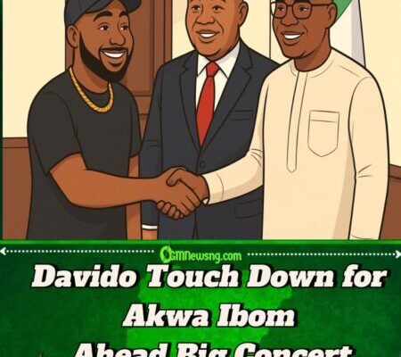 Davido Land for Akwa Ibom – Visits Senate President Akpabio and Gov Umo Eno Ahead Big Concert