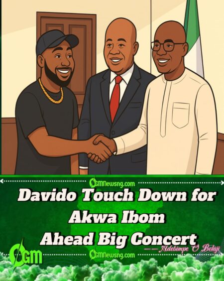 Davido Land for Akwa Ibom – Visits Senate President Akpabio and Gov Umo Eno Ahead Big Concert